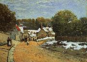 Alfred Sisley, Early Snow at Louveciennes